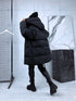 Extended jacket "Mākonis" - black